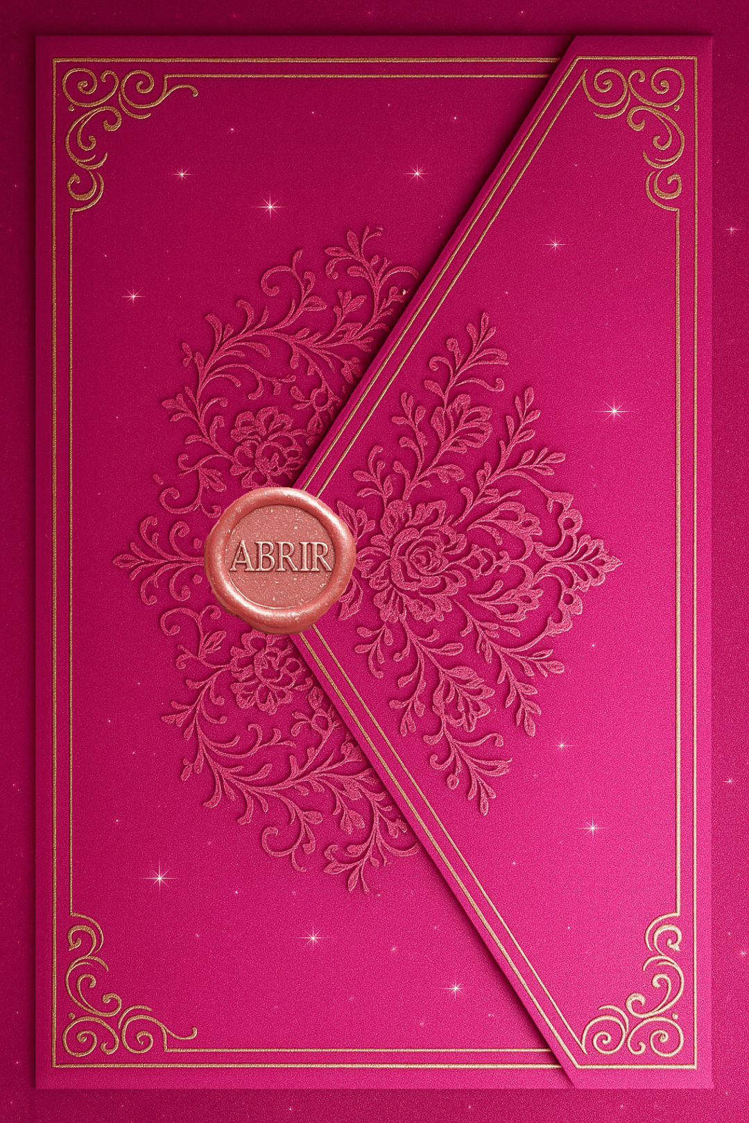 Carta Rosa Brillante (Gold)